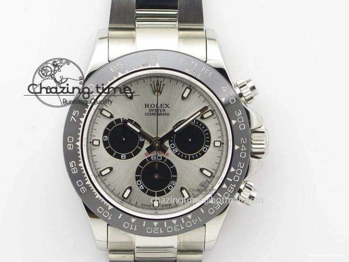 0213 Classic DayDate 40 SS JDF 904L Steel Black Roman Dial on President Bracelet VR3255 V3 (Gain Weight) 1434